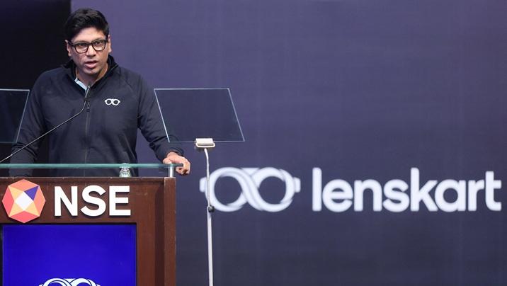 Lenskart makes muted trading debut, valued at $7.7 bn